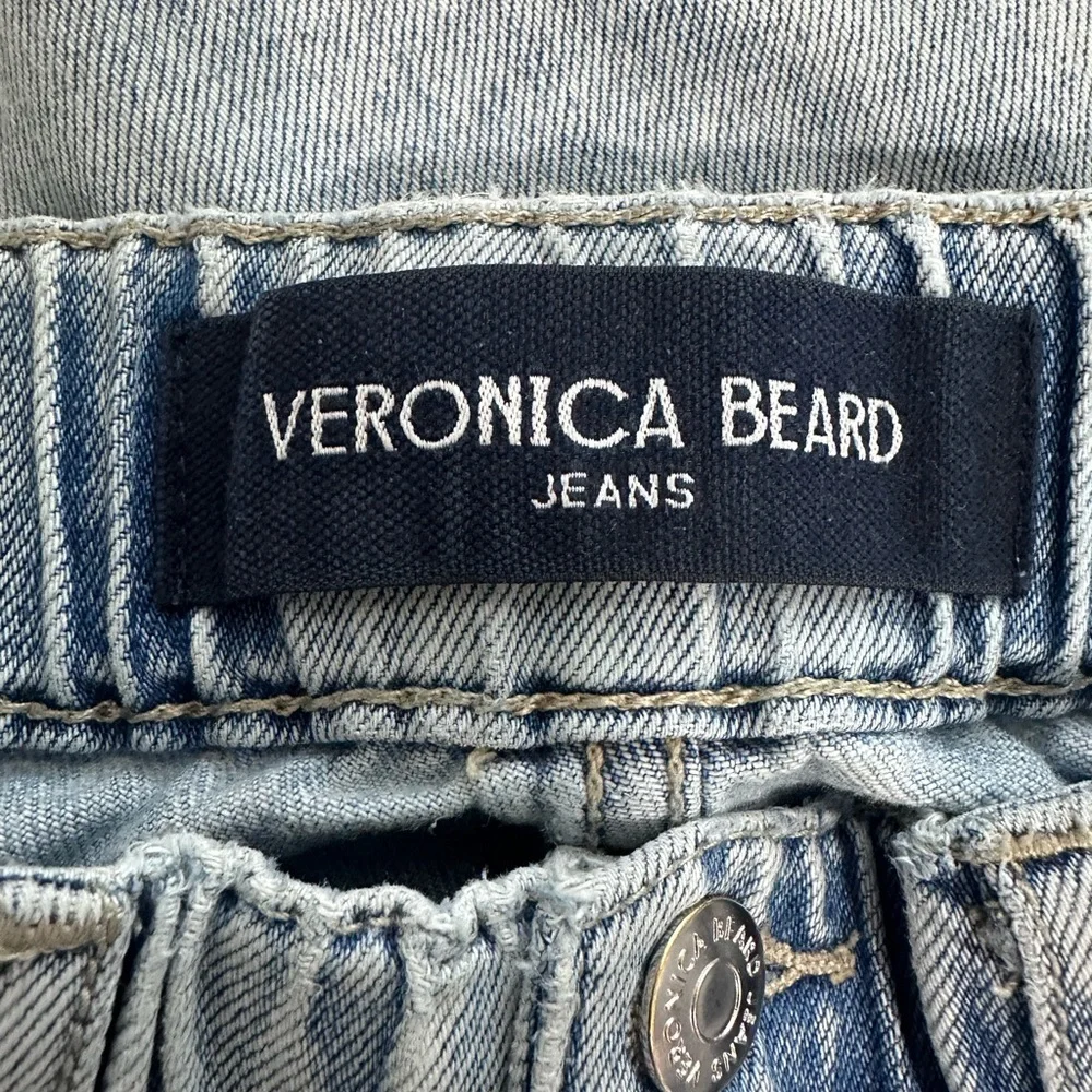 Veronica Beard Arya Cropped High-Rise Straight-Leg Jeans